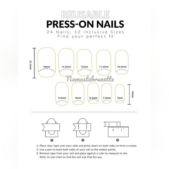 2/$16 Rhinestone Pink Press On Nails - Picture 11 of 14